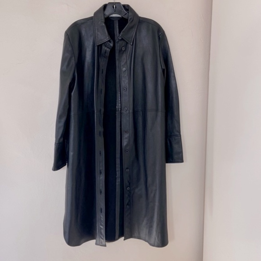 Zara Leather Overshirt size S